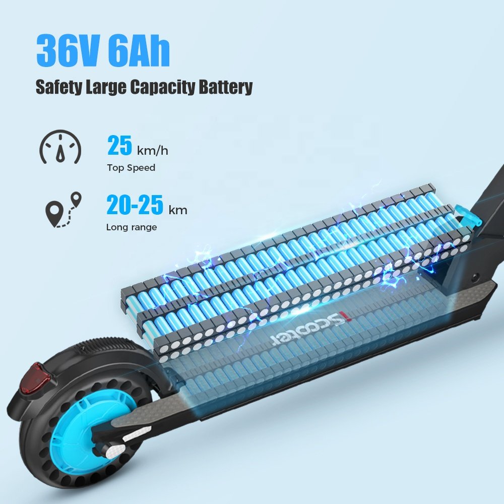 i8 350W Electric Scooter 6Ah 25km/h 8.''Tires Extra-Long Range Fold E-Scooter