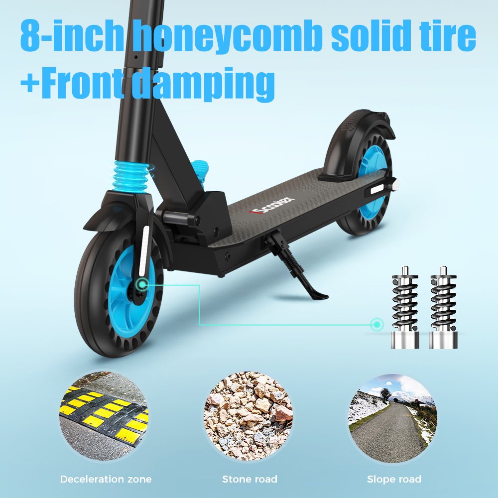 i8 350W Electric Scooter 6Ah 25km/h 8.''Tires Extra-Long Range Fold E-Scooter