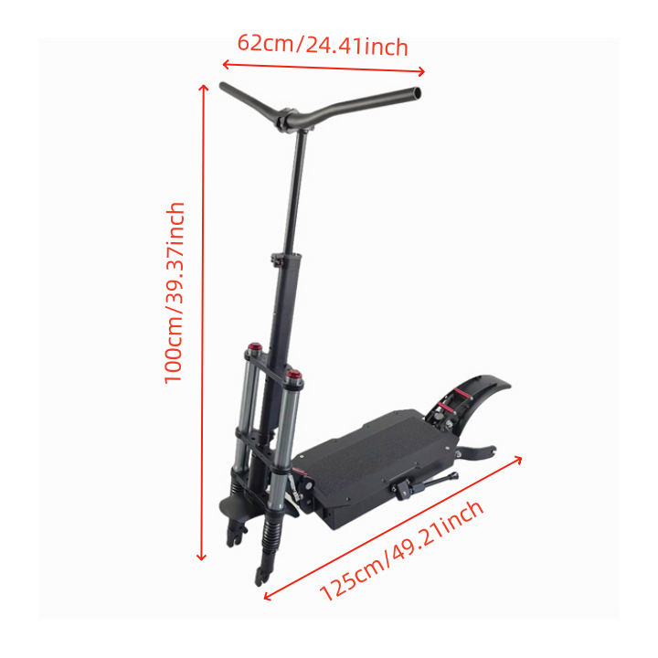 Factory direct sale frame 11inch aluminum alloy Hydraulic absorber electric scooter accessories part for adult