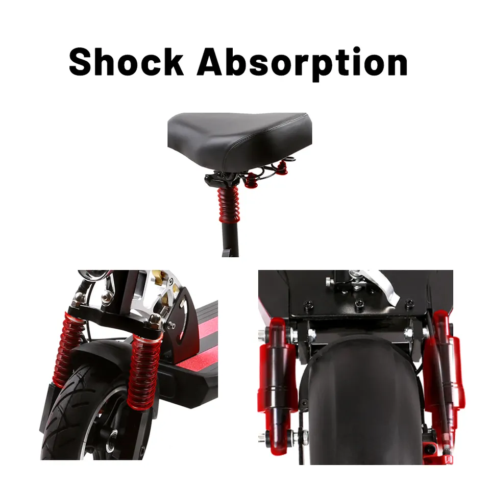 Powerful 10 inch electric scooters adult 2 wheel folding e scooter