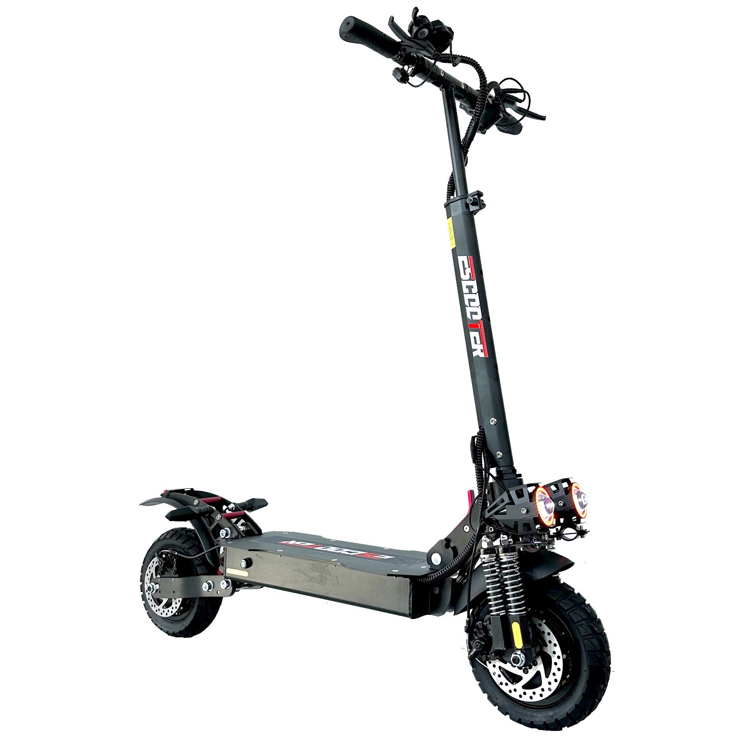 Fast 21Ah lithium battery 48v 10inch dual motor 2400w electric scooter with disc brake for adults