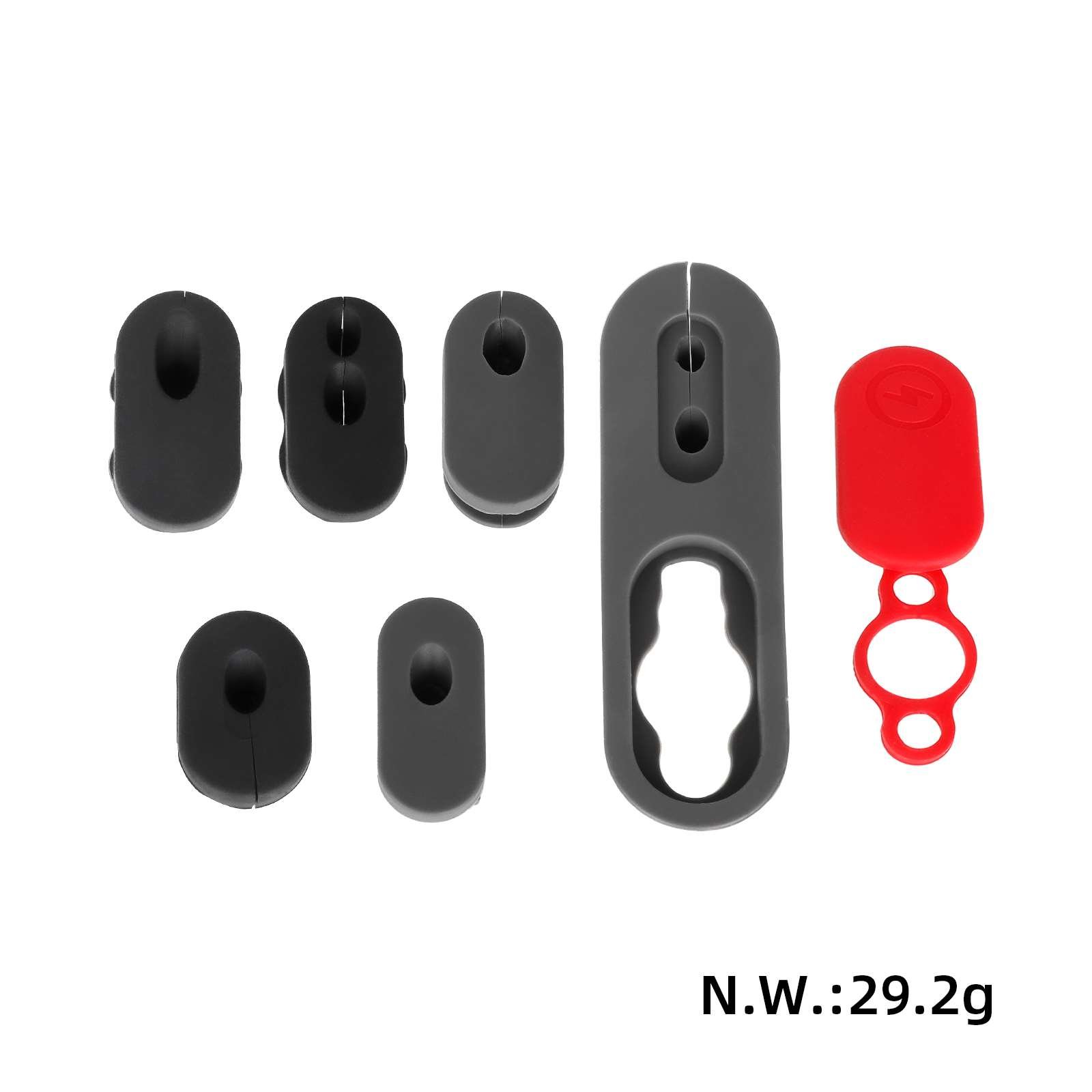 Electric Scooter Charging Port Waterproof Cover For Xiaomi 4 Pro Scooter Silicone Sleeve Cover 7 Pieces Cable Set Scooter Parts