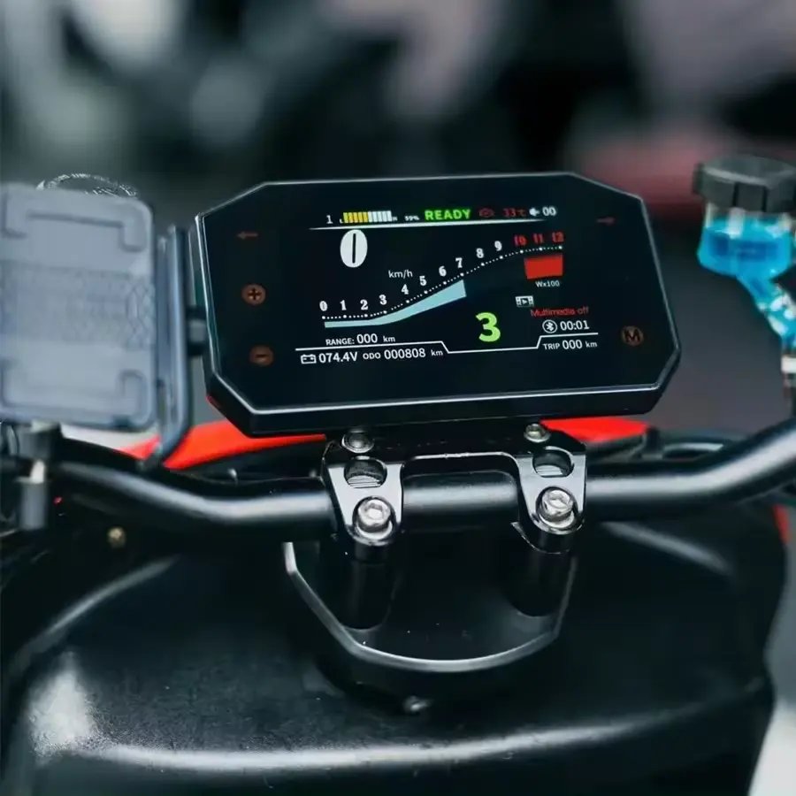 High Quality Electric Motorcycle Modification Parts With 5-Inch Smart Speedometer LCD TFT Display Cluster Wholesale