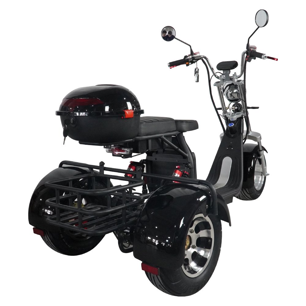 2021 Citycoco 3 wheel electric scooter electric tricycle 3 wheel 13 inch wheel electric scooter fat tire bicycle