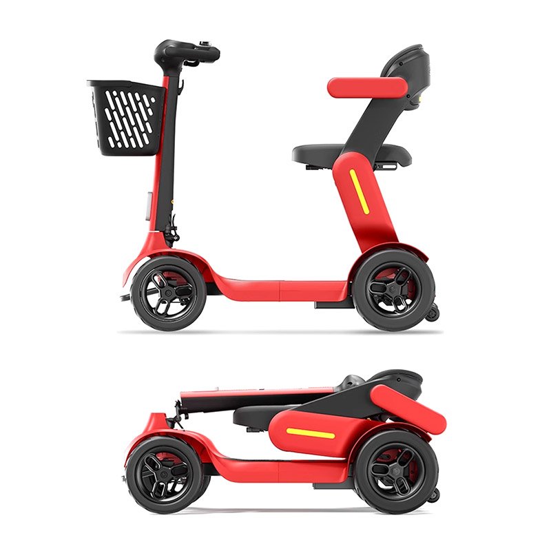 Electric 4 Wheel Disabled Handicap Folding Mobility Scooter Foldable Electric Mobility Scooters
