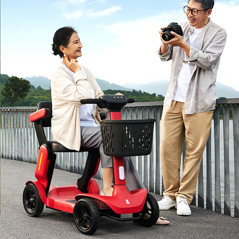 Electric 4 Wheel Disabled Handicap Folding Mobility Scooter Foldable Electric Mobility Scooters