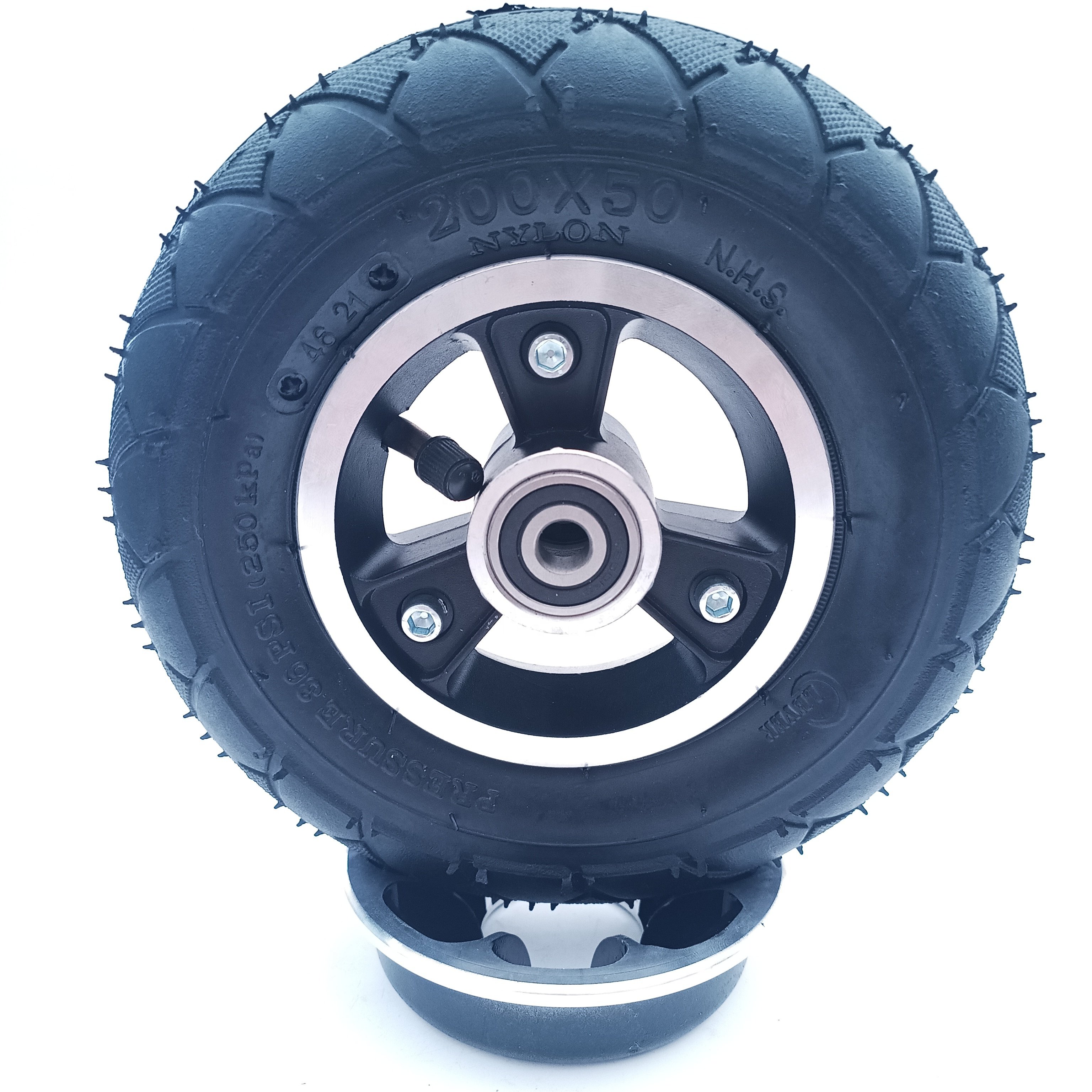 200x50 Rubber Wheels Tyres 8 inch pneumatic Tire with alloy Wheel Rim assembly Electric Scooter Wheel Chair Parts Tyres