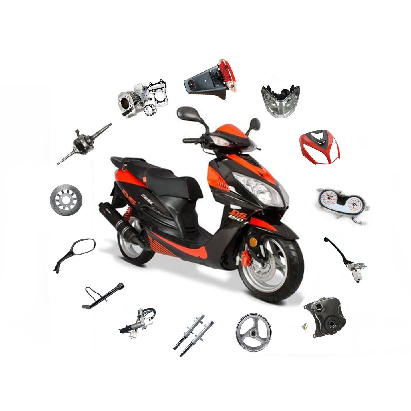 Italika DS150 Spare Parts Scooter plastic parts body parts china factory wholesale direct supply