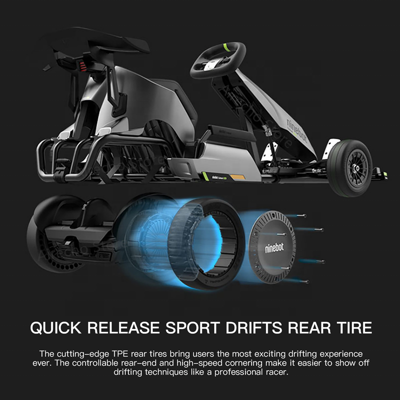 Original Rear Tire Kit for Ninebot Gokart PRO Electric Scooter Rear Tyre Spare Parts Outer Tire Replacement