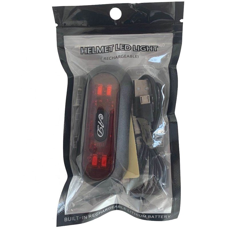 USB Charge Safety Electric scooter Led Helmet Lights Motorcycle Accessories Motorcycle Helmet Light