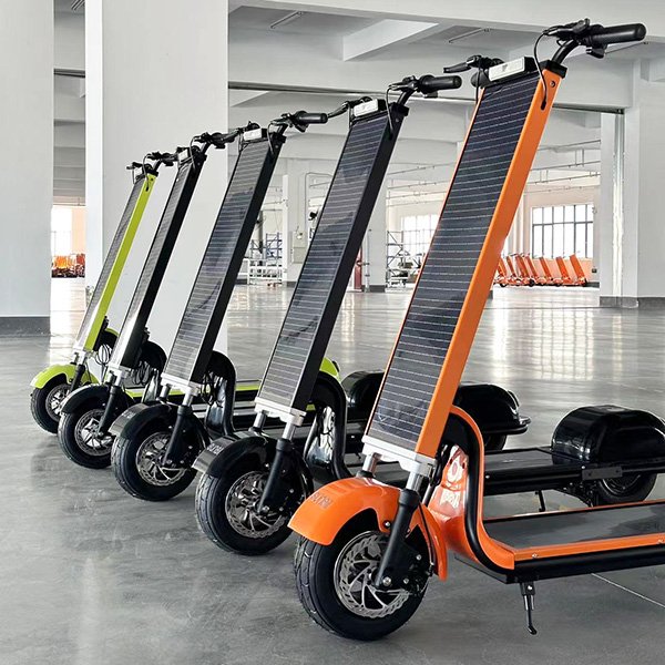 NEW Tech Smart Anti-impact solar powered scooter waterproof solar electric scooter