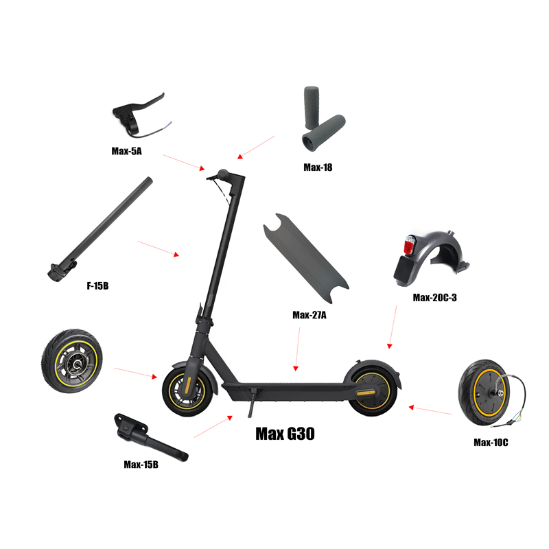 Electric Scooter Parts For M365/ Pro/1S/Mi3 Kickstand Light Dashboard Mainboard Disc Brakes Repair Part