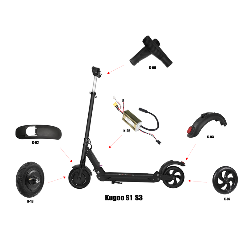 Electric Scooter Parts For M365/ Pro/1S/Mi3 Kickstand Light Dashboard Mainboard Disc Brakes Repair Part