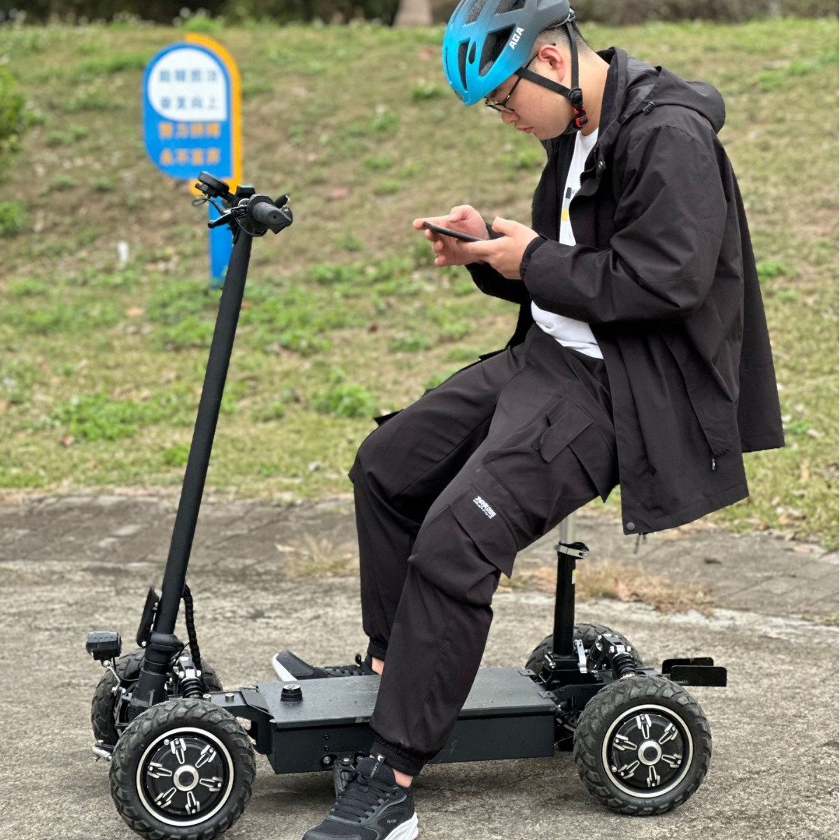 US/EU warehouse Dual Motor 4-Wheel Foldable Electric Scooter for Adults and Elderly with High Speed Mobility Wheelchair Scooter