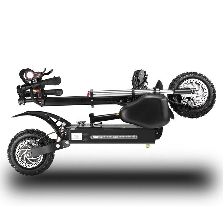 USA EU dual motor 6000w fat tire offroad high speed long range adults with suspension seat electric scooter