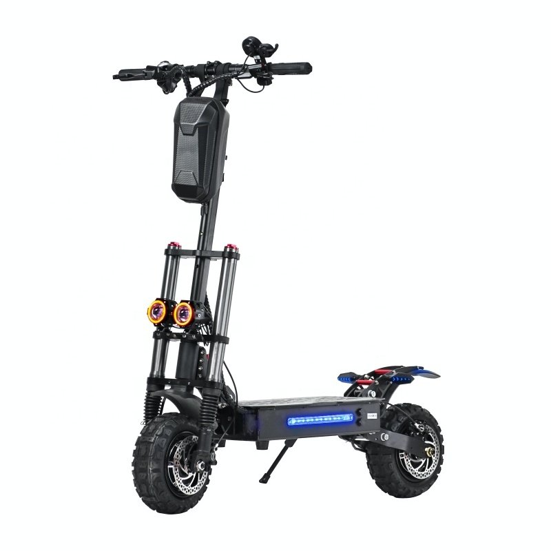 USA EU dual motor 6000w fat tire offroad high speed long range adults with suspension seat electric scooter