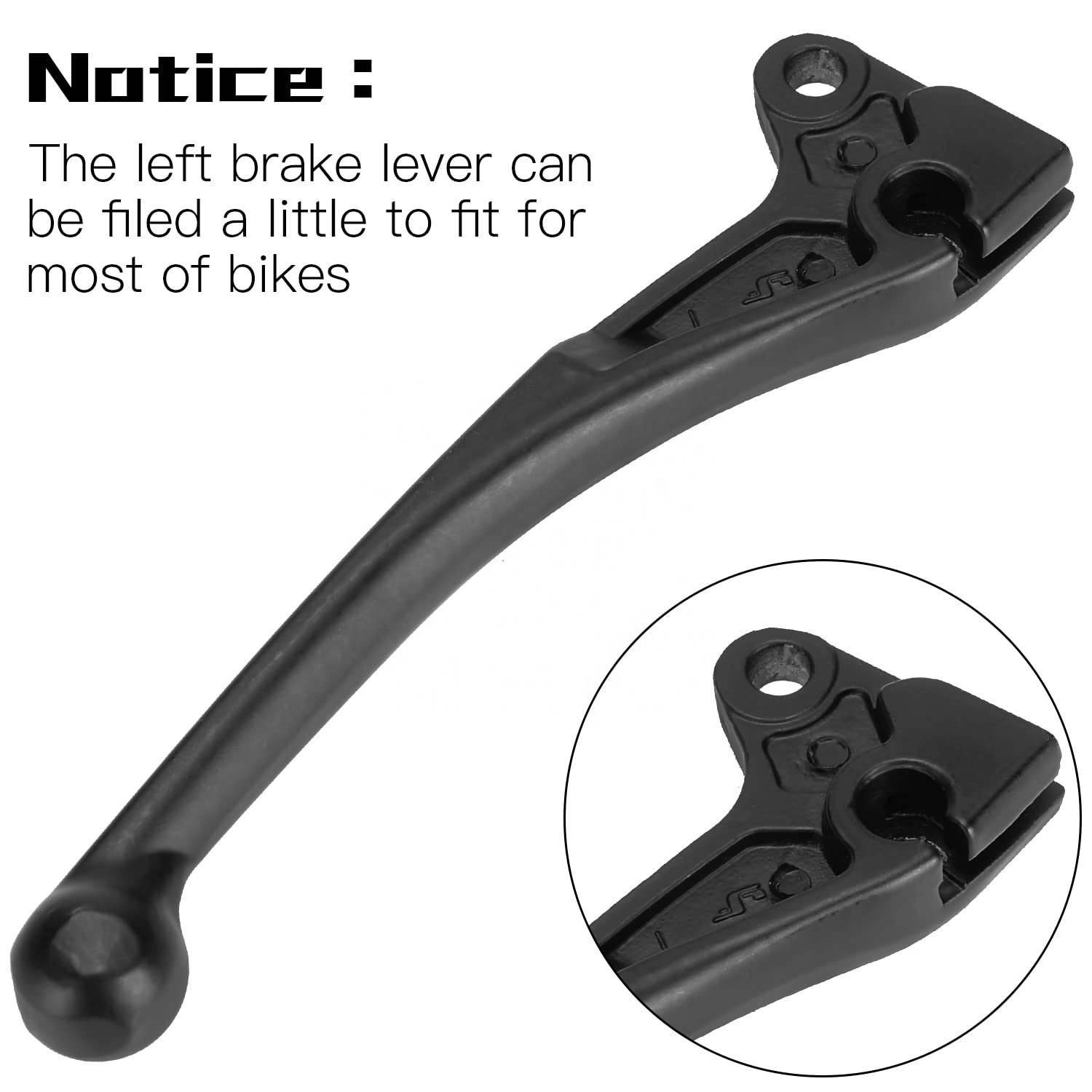 HIAORS Universal Right Left Rear Brake Lever Handle for 150cc 157QMJ SSR Roketa Jonway Scooter Moped Chinese Motorcycle Parts