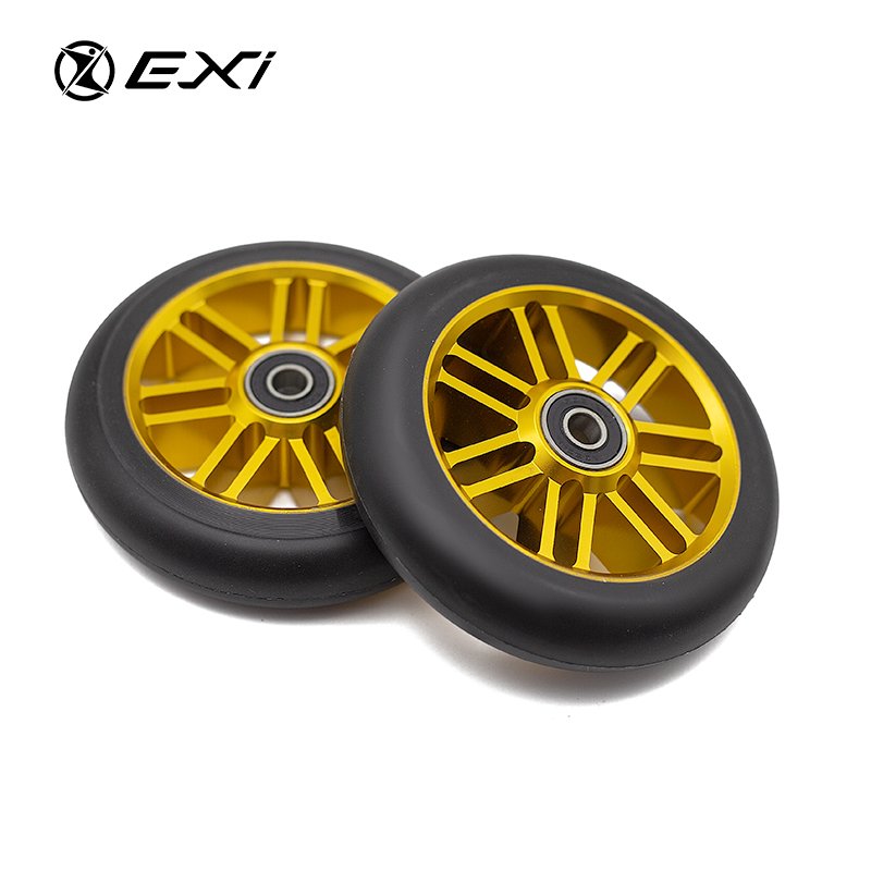 Aluminium Alloy Core Stunt Scooter Wheels 110mm with Gold inside Buckle for Self-Balancing Electric Scooters