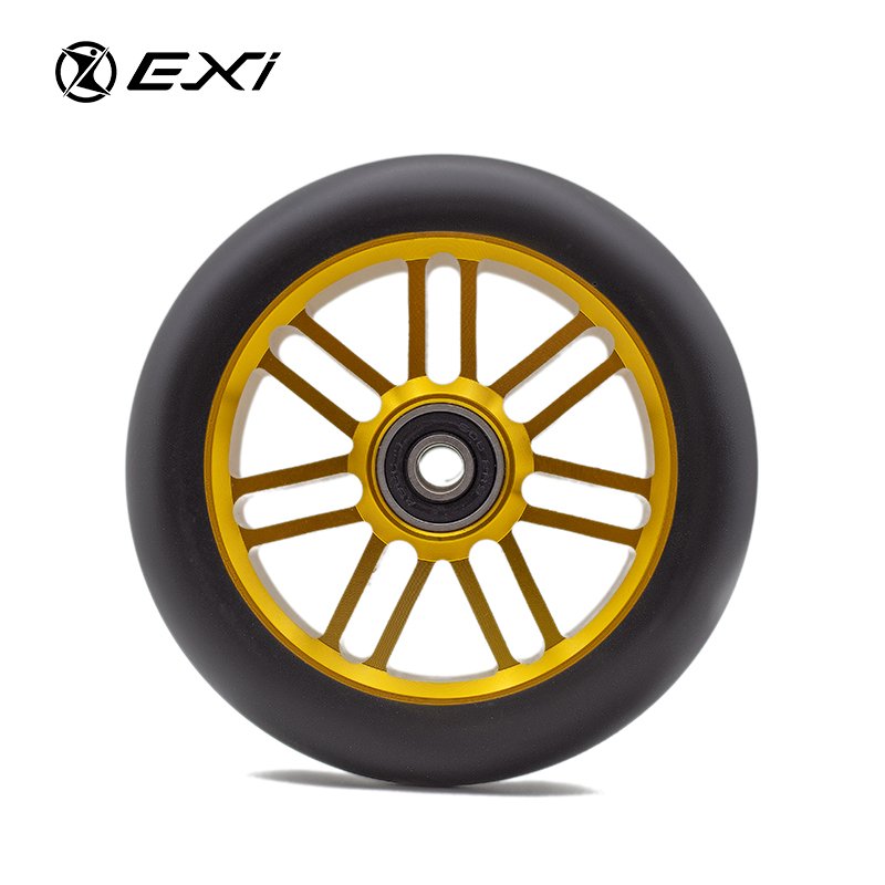 Aluminium Alloy Core Stunt Scooter Wheels 110mm with Gold inside Buckle for Self-Balancing Electric Scooters