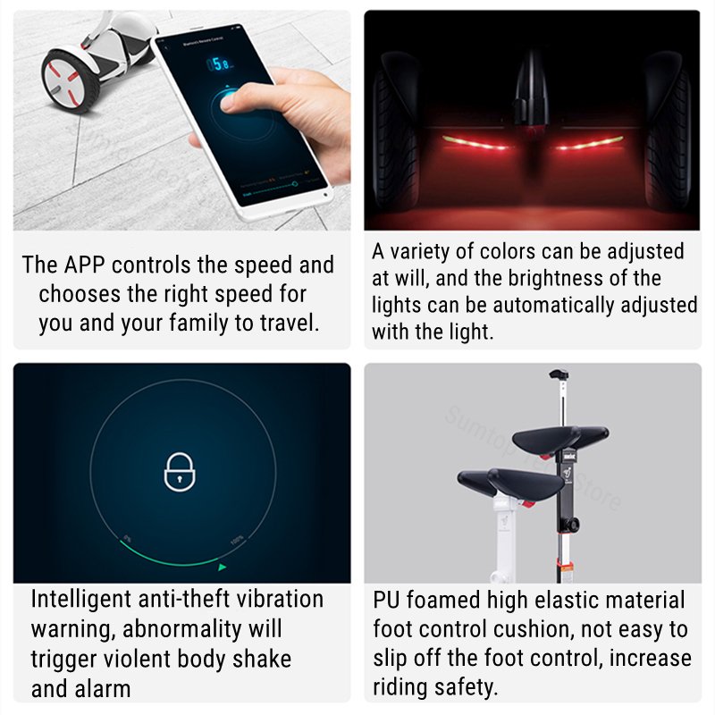 EU STOCK Ninebot by Segway Mini Pro Smart Two Wheel Self-Balancing Electric Scooter 18km/h Speed 30km Range Compatible Gokart