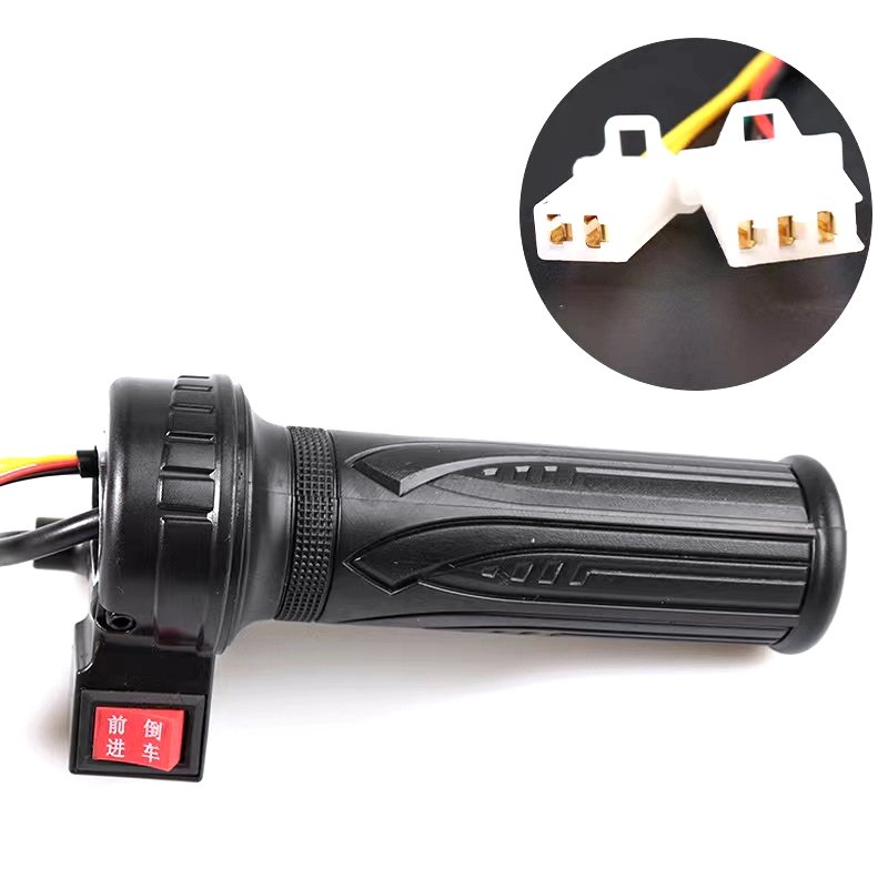 Customized electric bike scooter motorcycle throttle 24v 36v 48v twist throttle accelerator with 3 model speed and F R switch