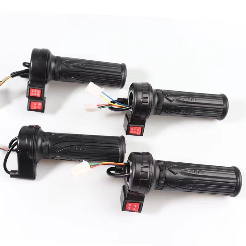 Customized electric bike scooter motorcycle throttle 24v 36v 48v twist throttle accelerator with 3 model speed and F R switch