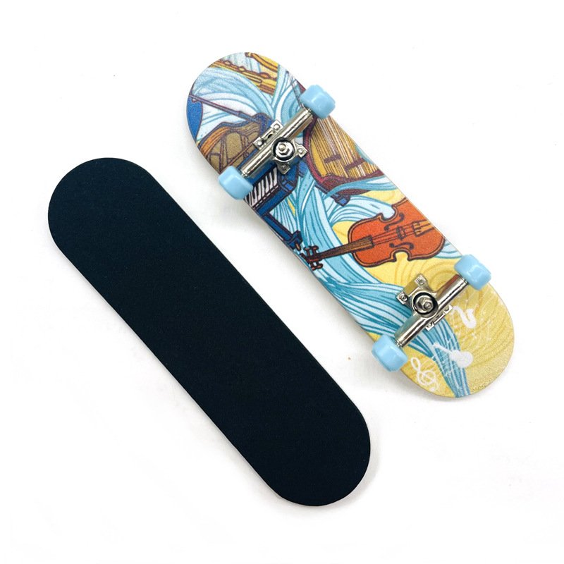 Custom logo finger skateboard tech deck ramps wood cheap small finger skateboard