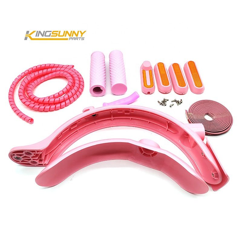 Electric Scooter Combination Set For Xiaomi M365 Pro2 Mi 3 Fender Mudguard Handle Grip Decoration Reflective Escooter Part Kits