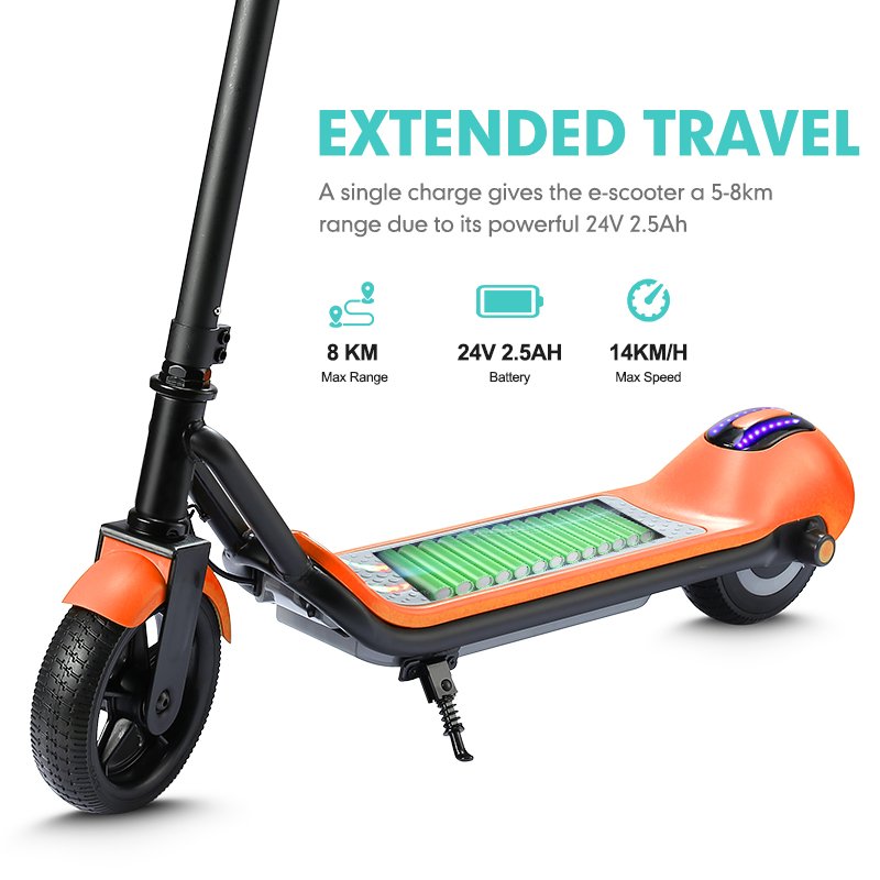 MK029 EU US Warehouse Christmas Gift 110W 6.5 Inch 5-8Km Range Scooter 2 Wheel Foot Kids Kick Electric Scooter Kids' Scooters