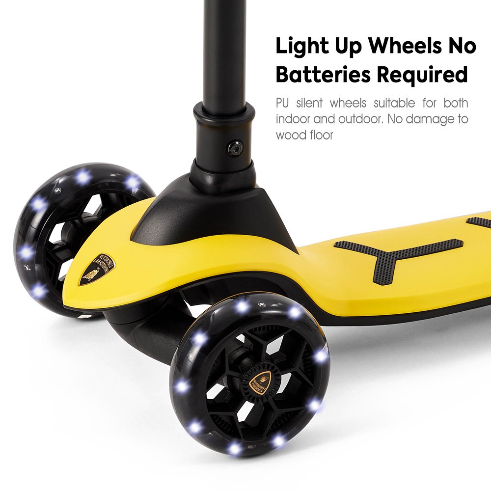 Wholesale Custom Plastic Body Parts Frame Kick Scooter Flashing 3 Wheels Adjustable Height Children Foot Kick Scooter