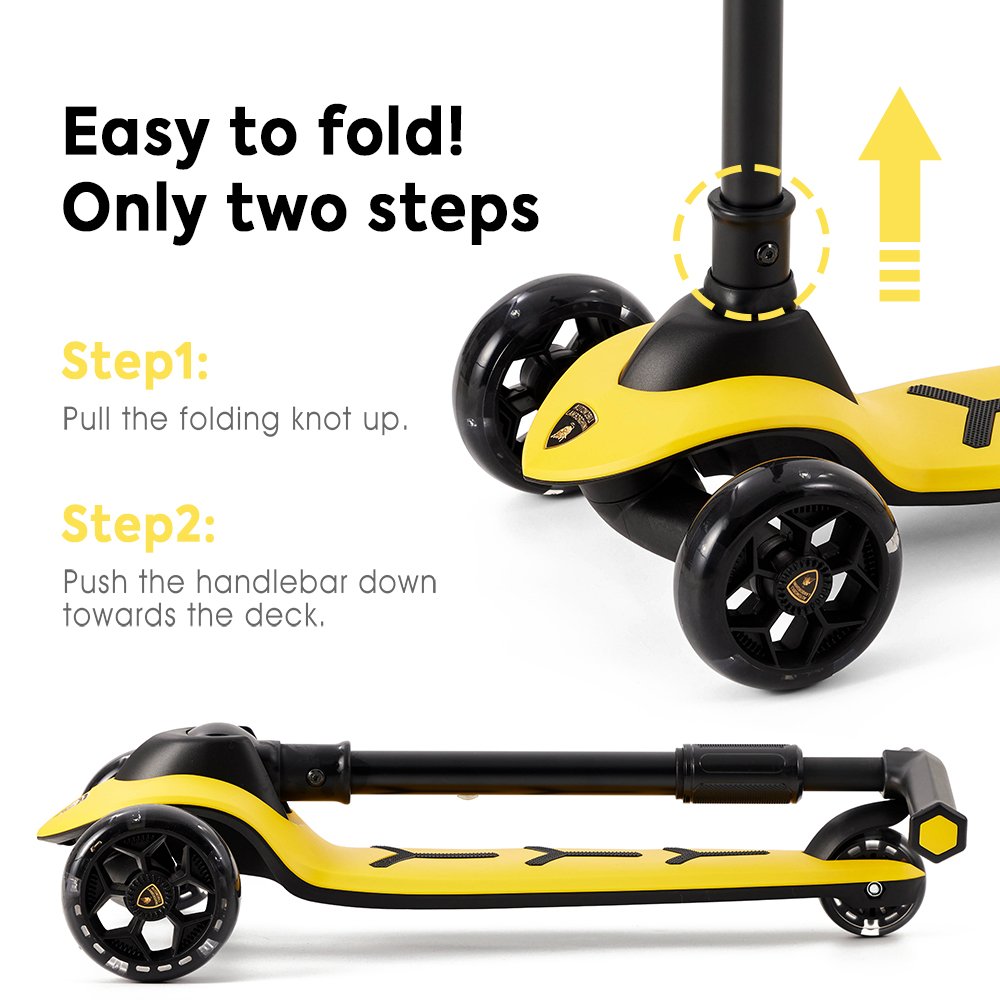 Wholesale Custom Plastic Body Parts Frame Kick Scooter Flashing 3 Wheels Adjustable Height Children Foot Kick Scooter