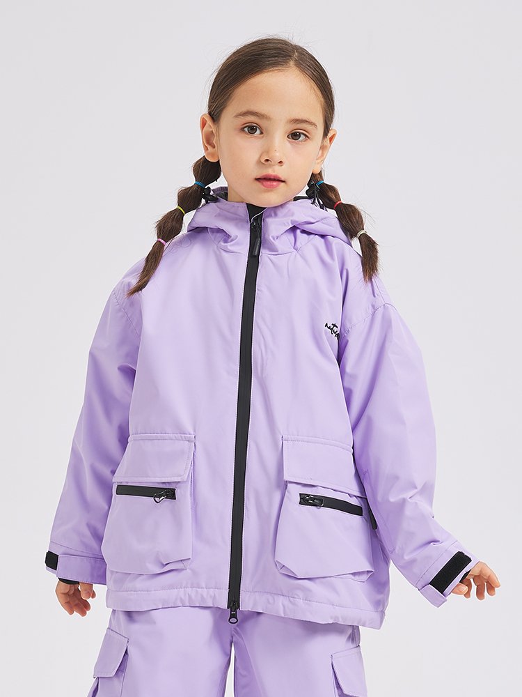 2024 new outdoor ski suit for girls, two-board ski shirts for boys and girls