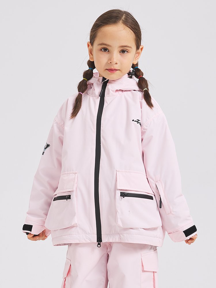 2024 new outdoor ski suit for girls, two-board ski shirts for boys and girls