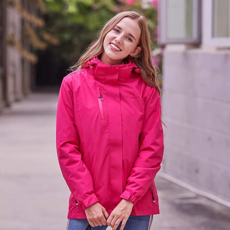 An outdoor velvet suit for men and women with two sets of a waterproof, windproof, winter-cold coat