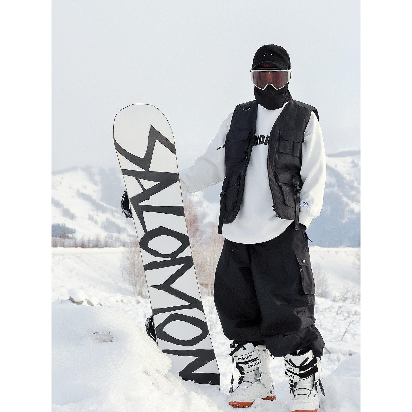 Snow No. Single-skinned two-skinned skating suit, a man and a woman with a loose vest and cotton