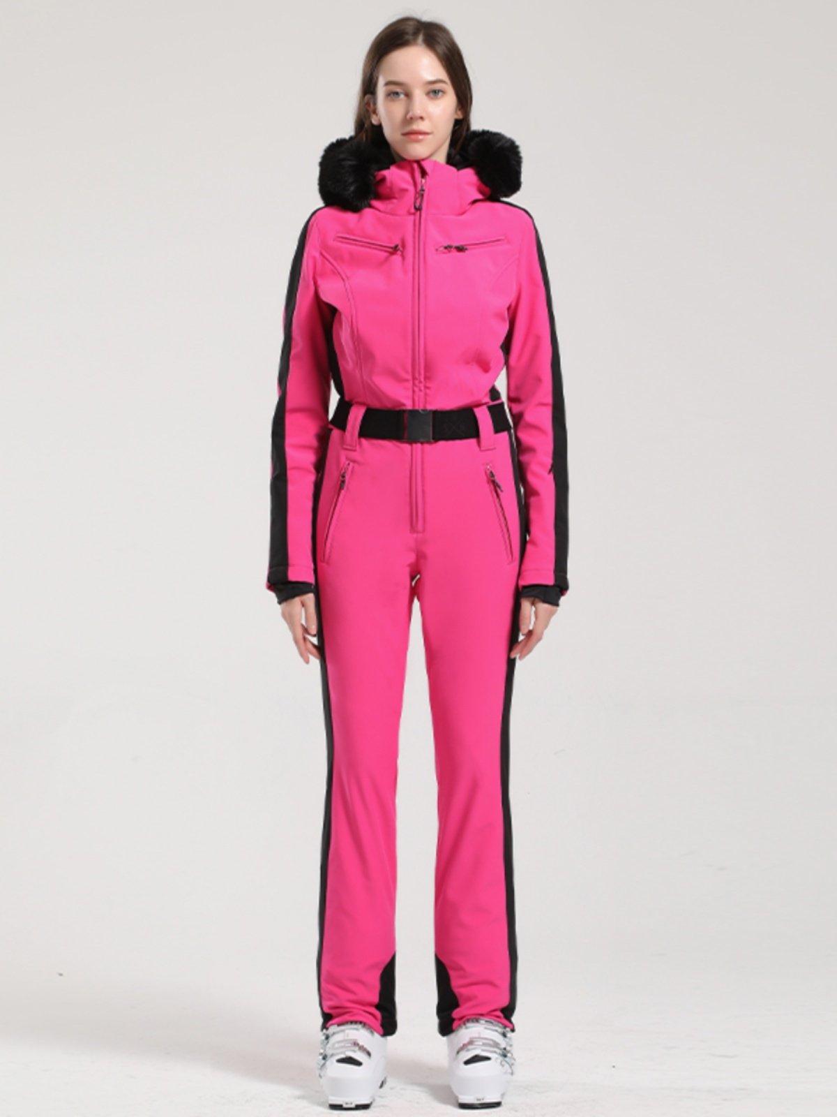The real Gsou Snow ladies skiing suit with a double-board waterproof, outdoor ski pants