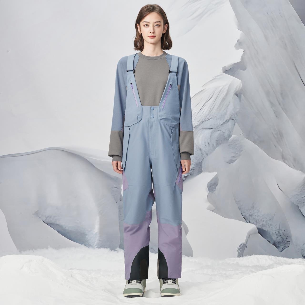 Disant dessente x KAZUKI joint male and female 3L water-resistant snowboarding pairs