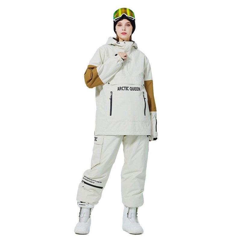 Heat and waterproof, two-skinned ski jackets, winter snow mountain, cold-proof, male and female coats