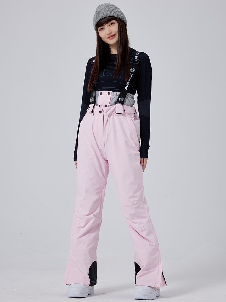 New ski pants for women in winter, double-skinned, outdoor wind and waterproof, and heated ski pants