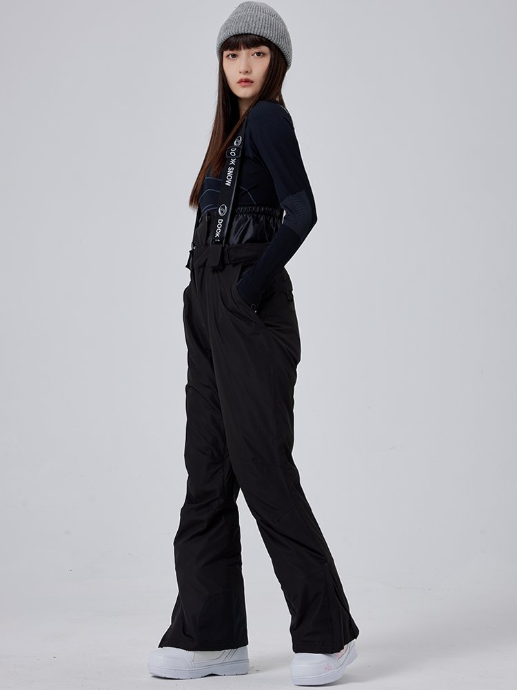 New ski pants for women in winter, double-skinned, outdoor wind and waterproof, and heated ski pants