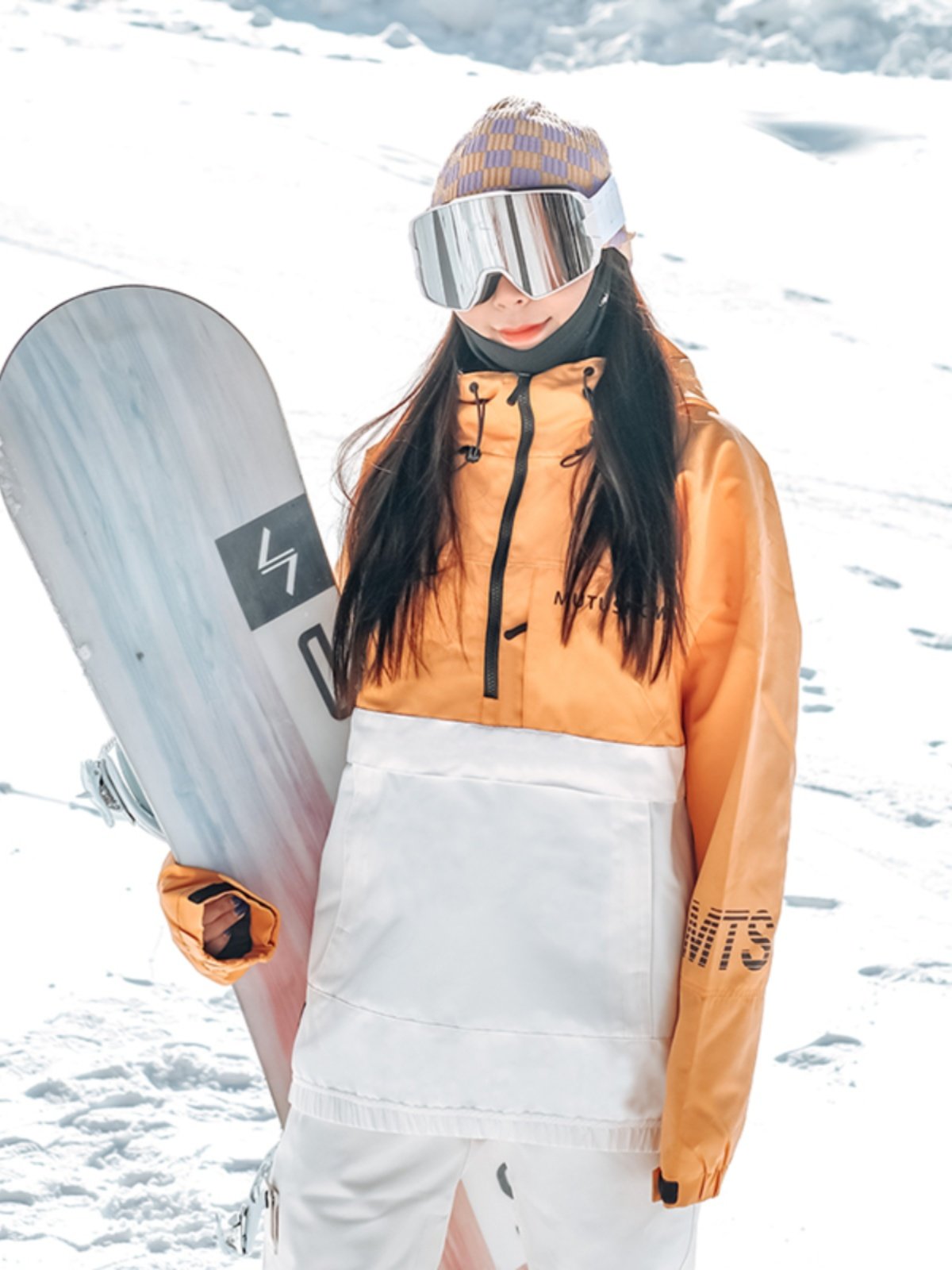 New-tide hoodie skating suit for women in wind and waterproof singleboards and cotton warm skating suit for men