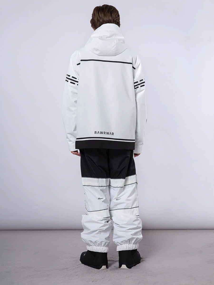 2023 New winter double-board wind-proof women water-proofing and cotton outdoor ski pants, white ski suits