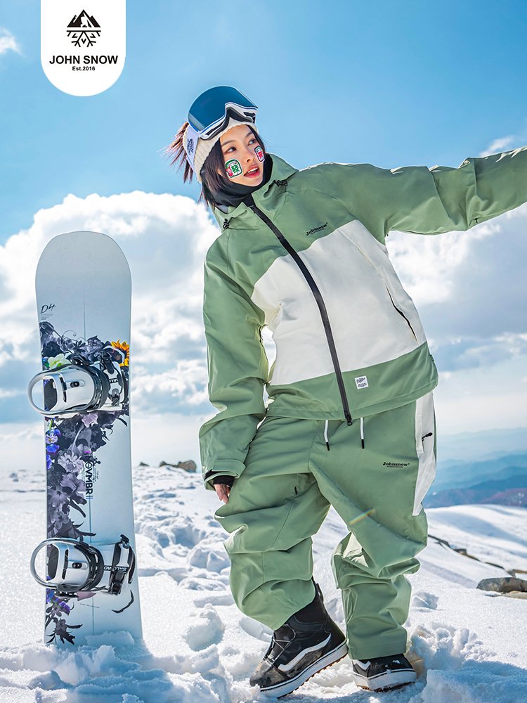 John snow skiing suit, double-plained couple, new water-heating skating pants