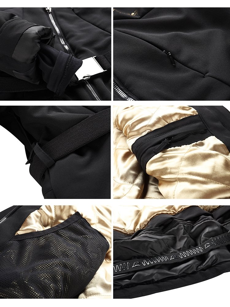 The Alpini Winter lady with a double-board ski suit with a warm and waterproof coat