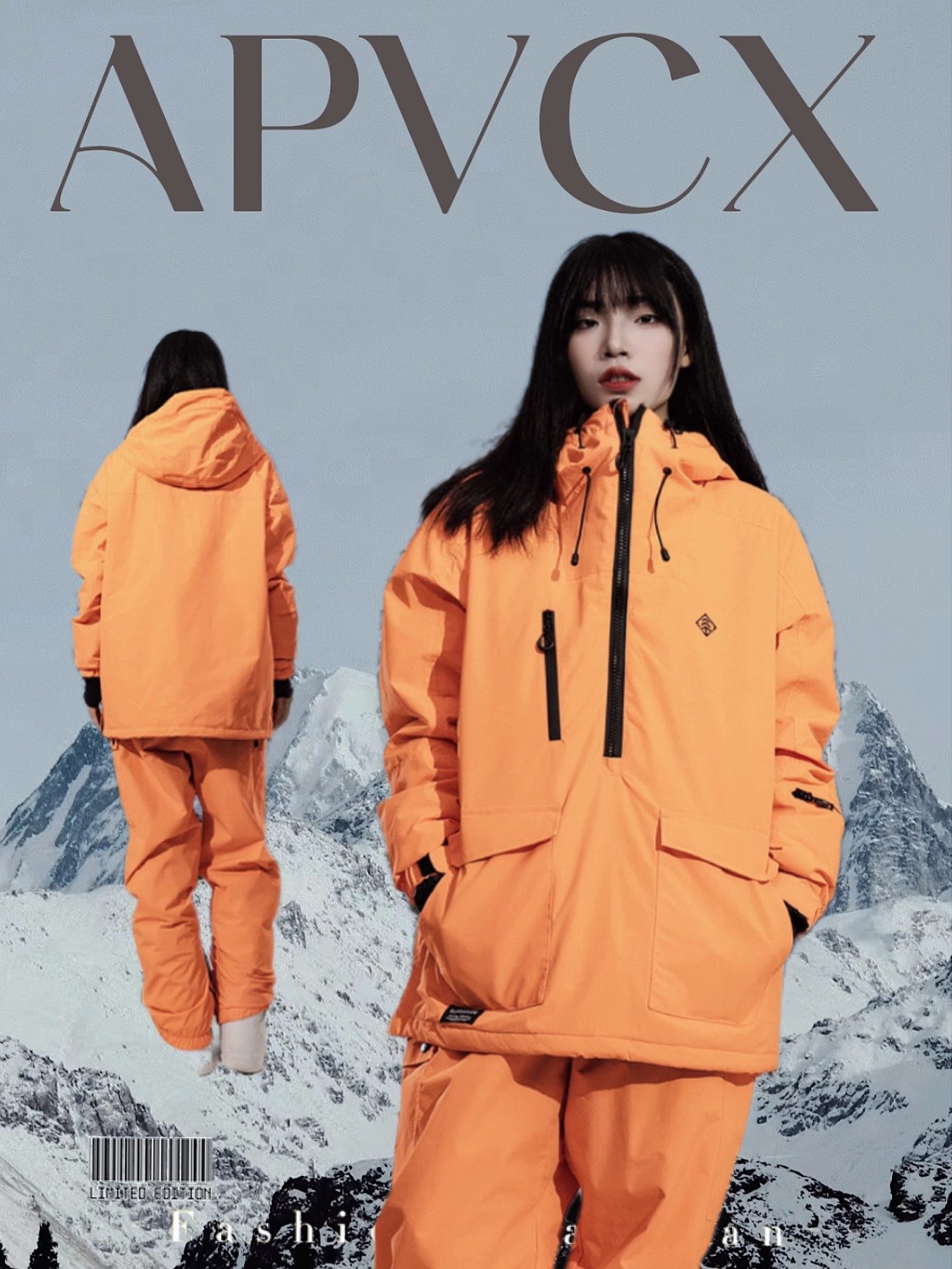 2024 waterproof and snow-ski coats with cotton coats and two panels with thick snow suits