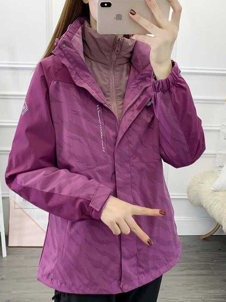 FILA/FELLOW WINTER VELVET WOMEN CAN UNLOAD TWO SETS OF WINDPROOF AND WARM OUTDOORS