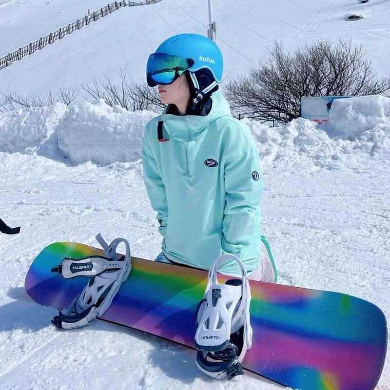 A NEW 2022 SKI SUIT FOR A SINGLE-SKINNED, DOUBLE-SKINNED WINTER NET RED-SKINNED SKI PANTS