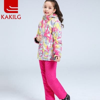 2022 Hot and warm ski suit for boys and girls with high-temperature weather and high-temperature snow ski suit for children