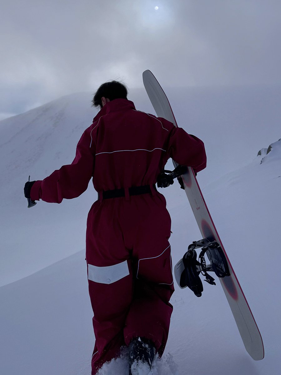 First straight-down ski suit, new slabs for women