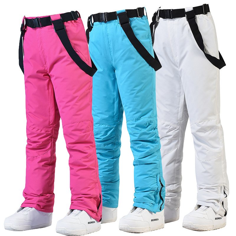 New skating pants for men and women with ski pants on their backs